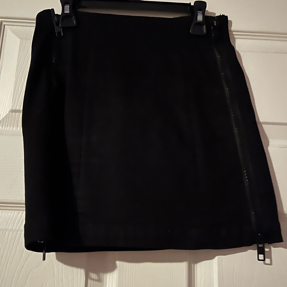 Carmar Denim Black Zipper Skirt